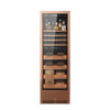 JS175 Compressor duplo de temperatura dupla para vinho e armário de charutos em ouro rosa colocado 800 charutos e 80 garrafas